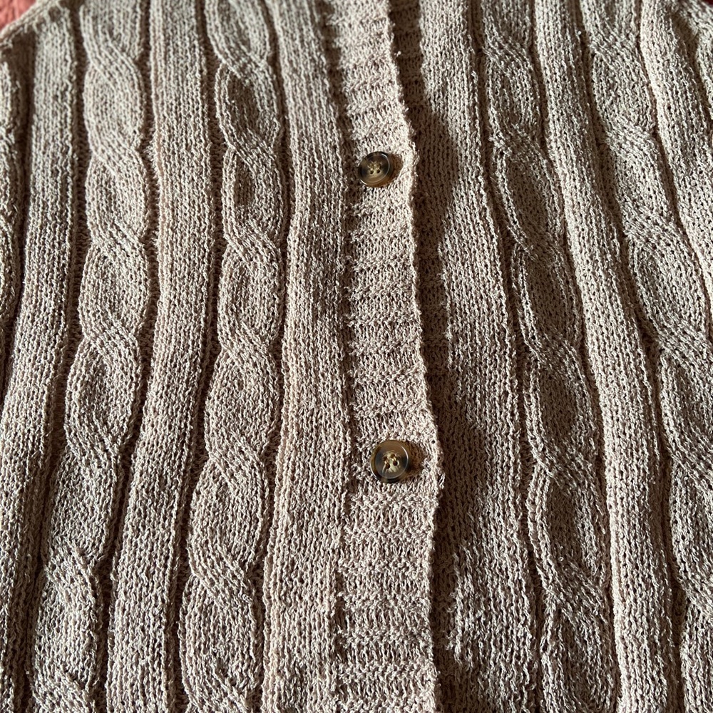 Sweet Rain Crochet Button Down Tank Top Size Large - Picture 4 of 8